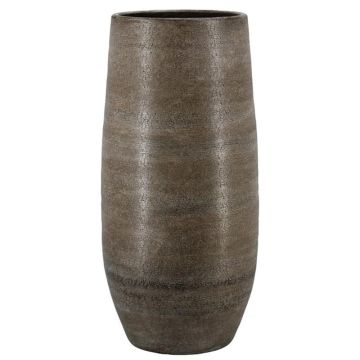 Large VINKAS ceramic vase with a marbled finish, white, 28"/70cm, Ø13"/32cm Large VINKAS ceramic vase with a marbled finish, white, 28"/70cm, Ø13"/32cm
