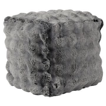 SVAVA teddy stool, bubble design, grey, 40x40x45cm