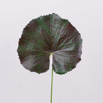 Artificial geranium leaf HEIDEGARD, green-red, 15"/38cm, Ø5.1"/13cm Artificial geranium leaf HEIDEGARD, green-red, 15"/38cm, Ø5.1"/13cm