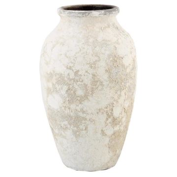 SENTIF textured ceramic vase, antique white, 50cm, Ø26cm SENTIF textured ceramic vase, antique white, 50cm, Ø26cm