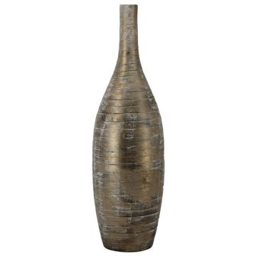 RODYN decorative ceramic vase with grooves, colour gradient, brown, 80 cm, Ø23 cm RODYN decorative ceramic vase with grooves, colour gradient, brown, 80 cm, Ø23 cm