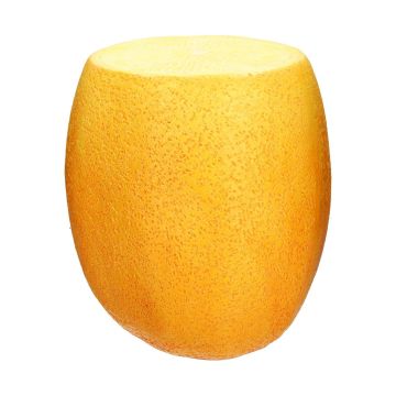 Storage table MOLANI in lemon shape, yellow-white, 17"/43,5cm, Ø16"/40,5cm