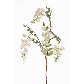 Artificial wisteria branch SOULA with flowers, white, 31"/80cm, Ø2.8"-3.1"/7-8cm Artificial wisteria branch SOULA with flowers, white, 31"/80cm, Ø2.8"-3.1"/7-8cm