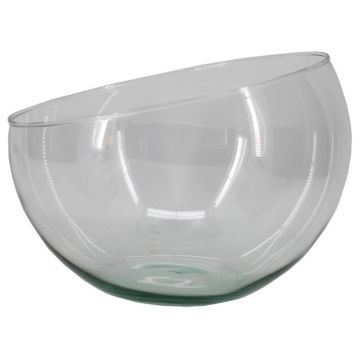 NELLY OCEAN glass bowl, recycled, clear, 18cm, Ø23cm NELLY OCEAN glass bowl, recycled, clear, 18cm, Ø23cm