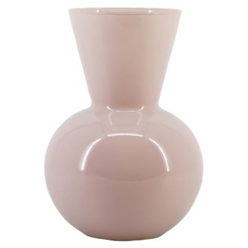 VANTRA glass flower vase, pale pink, 30 cm, Ø21 cm VANTRA glass flower vase, pale pink, 30 cm, Ø21 cm