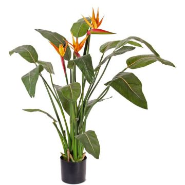 Artificial flower Strelitzia DALILA, orange-purple, 4ft/110cm, 6.7"x8.7"/17x22cm
