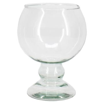 Large NELMAR cognac glass on a stem, recycled, transparent, 7.5"/19cm, Ø5.5"/14cm Large NELMAR cognac glass on a stem, recycled, transparent, 7.5"/19cm, Ø5.5"/14cm