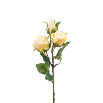 FREYDE artificial rose branch, cream, 45cm, Ø4–5cm FREYDE artificial rose branch, cream, 45cm, Ø4–5cm