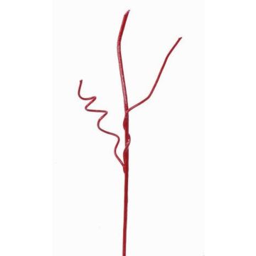 Artificial corkscrew willow branch, AZMIDI, lacquered red, 37"/95cm Artificial corkscrew willow branch, AZMIDI, lacquered red, 37"/95cm