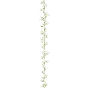 Artificial garland Gypsophila LORBI, white, 6ft/185cm