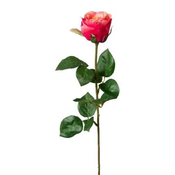 Artificial flower Rose NORLAN, dusky pink, 28"/70cm