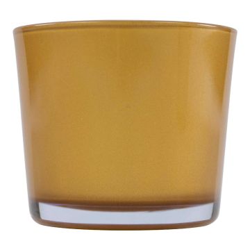 Glass planter ALENA METALLIC, metallic gold, 4.3"/11cm, Ø4.5"/11.5cm Glass planter ALENA METALLIC, metallic gold, 4.3"/11cm, Ø4.5"/11.5cm
