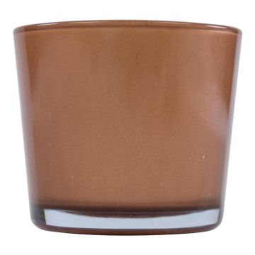 Glass planter ALENA METALLIC, bronze metallic, 4.3"/11cm, Ø4.5"/11.5cm Glass planter ALENA METALLIC, bronze metallic, 4.3"/11cm, Ø4.5"/11.5cm