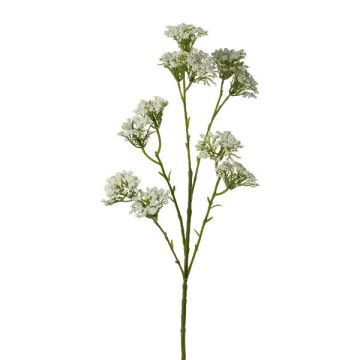 Artificial yarrow branch GRUNTO, white, 26"/65cm