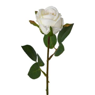 False flower Rose EMBERY, white, 18"/45cm