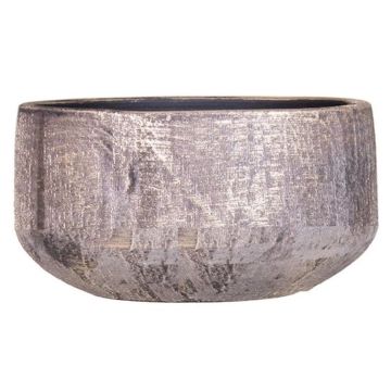 Ceramic flower bowl AETIOS, colour gradient, gold-brown, 5"/13 cm, Ø 11"/28 cm Ceramic flower bowl AETIOS, colour gradient, gold-brown, 5"/13 cm, Ø 11"/28 cm