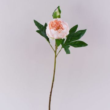 Artificial peony FYRFAR, half-open, light pink, 60cm Artificial peony FYRFAR, half-open, light pink, 60cm
