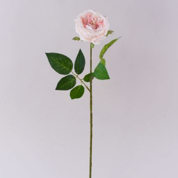 MARNUK artificial rose, cream-pink, 60cm, Ø9cm
