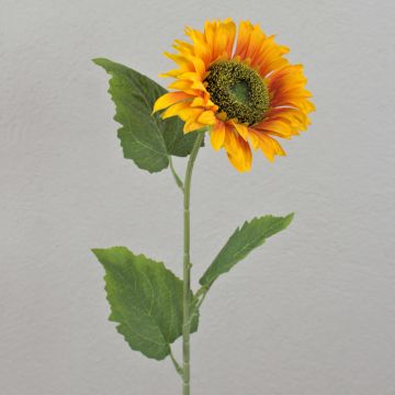 Artificial sunflower ESDINA, yellow-orange, 75cm, Ø13cm Artificial sunflower ESDINA, yellow-orange, 75cm, Ø13cm