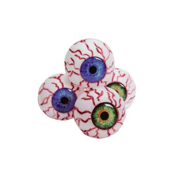 Halloween synthetic eyeballs ARADIA, 4 pieces, Ø2"/5cm