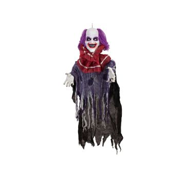 Halloween monster clown RAMMBIAS with sound and movement function, LEDs, 24"x12"x4ft/60x30x120cm