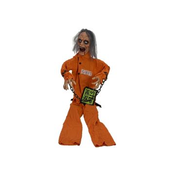 Halloween figure Detainee GWYDION with sound and movement function, LEDs, 24"x16"x33"/60x40x85cm