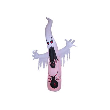 Halloween spectre CRESCENTIA with spiders, self-inflating, 4ftx26"x8ft/125x65x235cm