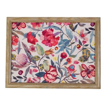 BJARKA lap tray, floral design, multicoloured, 43x33x7cm BJARKA lap tray, floral design, multicoloured, 43x33x7cm