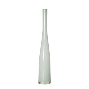 Slim glass bottle vase NASTASYA, white, 54 cm, Ø9 cm Slim glass bottle vase NASTASYA, white, 54 cm, Ø9 cm
