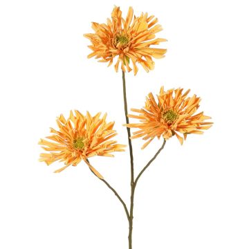 Decorative chrysanthemum branch LASDIM, ochre yellow, 75 cm, Ø 11 cm Decorative chrysanthemum branch LASDIM, ochre yellow, 75 cm, Ø 11 cm