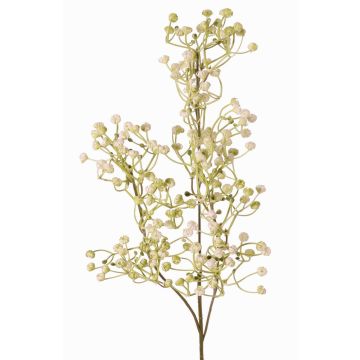 Decorative gypsophila branch MURMYN, white-green, 65cm
