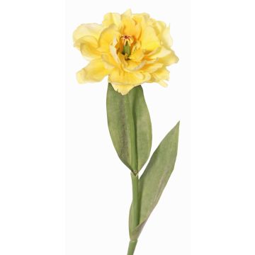 Artificial Parrot Tulip STEFANIE, yellow, 65cm, Ø14cm