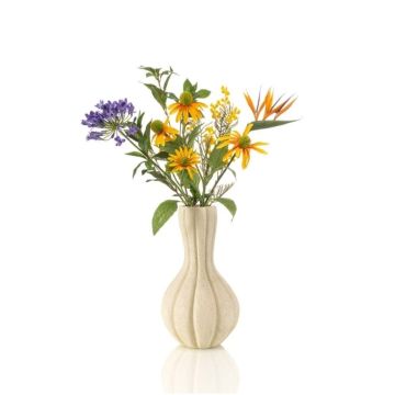 FEME decorative flower bouquet, yellow-orange-purple, 50 cm, Ø35 cm