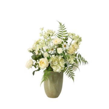 FEME decorative flower bouquet, white, 70 cm, Ø45 cm