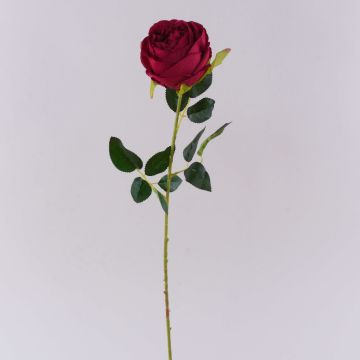 Plastic flower Rose CHERLEN, red, 24"/60cm, Ø4"/10cm Plastic flower Rose CHERLEN, red, 24"/60cm, Ø4"/10cm