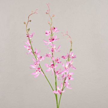 False flower branch Cymbidium orchid MONDEGO, pink-fuchsia, 3ft/95cm