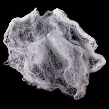 Halloween decoration spider’s web / cobwebs FORMIA, white UV-reactive, 50g