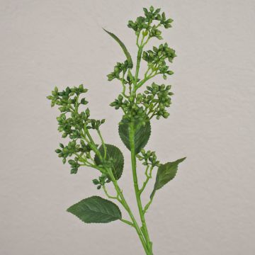 Artificial viburnum branch LABIBA, green, 24"/60cm