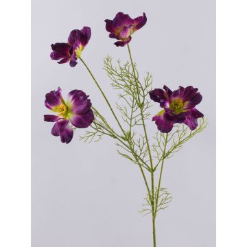 Artificial flower branch Cosmos PRESTIOSA, violet-green, 30"/75cm Artificial flower branch Cosmos PRESTIOSA, violet-green, 30"/75cm