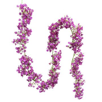 False gypsophilia garland LITAGO, violet, 6ft/180cm