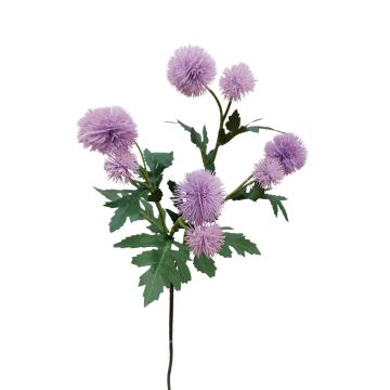 Fake flowering branch Globe thistle TRAUDLINDE, purple, 22"/55cm