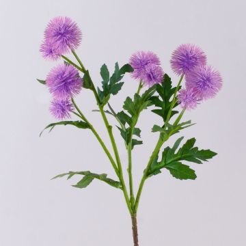 Fake flowering branch Globe thistle TRAUDLINDE, purple, 22"/55cm Fake flowering branch Globe thistle TRAUDLINDE, purple, 22"/55cm