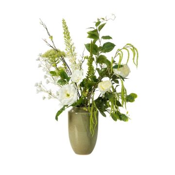 FEME decorative flower bouquet, white, 100cm, Ø35cm