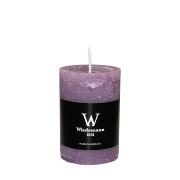 Pillar candle AURORA, mauve, 3.5"/9cm, Ø2.3"/5,8cm, 30h - Made in Germany