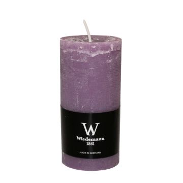 Pillar candle AURORA, mauve, 4.7"/12cm, Ø2.3"/5,8cm, 42h - Made in Germany