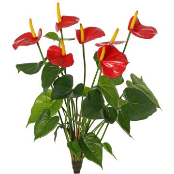 Artificial anthurium NAKITA on a stem, red, 50cm Artificial anthurium NAKITA on a stem, red, 50cm