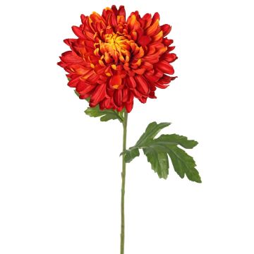 Artificial chrysanthemum DELPHINA, dark orange, 65 cm, Ø 14 cm Artificial chrysanthemum DELPHINA, dark orange, 65 cm, Ø 14 cm