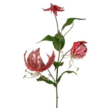 Velvety Gloriosa branch DINFAS, mauve-gold, 80cm
