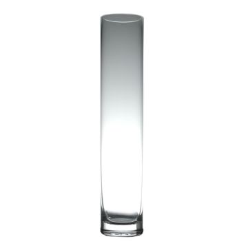 Cylindrical glass vase SANSA EARTH, clear, 14"/35cm, Ø2.4"/6cm Cylindrical glass vase SANSA EARTH, clear, 14"/35cm, Ø2.4"/6cm