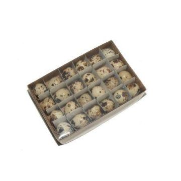 Decorative quail eggs BACO, 24 pieces, Easter decoration, natural Decorative quail eggs BACO, 24 pieces, Easter decoration, natural